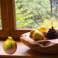 Fruchtfliegenfalle Apfel inkl. Lockstoff - 12Stk