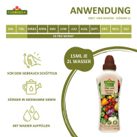 Obst- und Gemüsedünger flüssig 1l