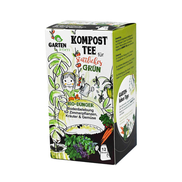 Kompost-Tee für stattliches grün Gartenleben 12 Beutel á 45 ml